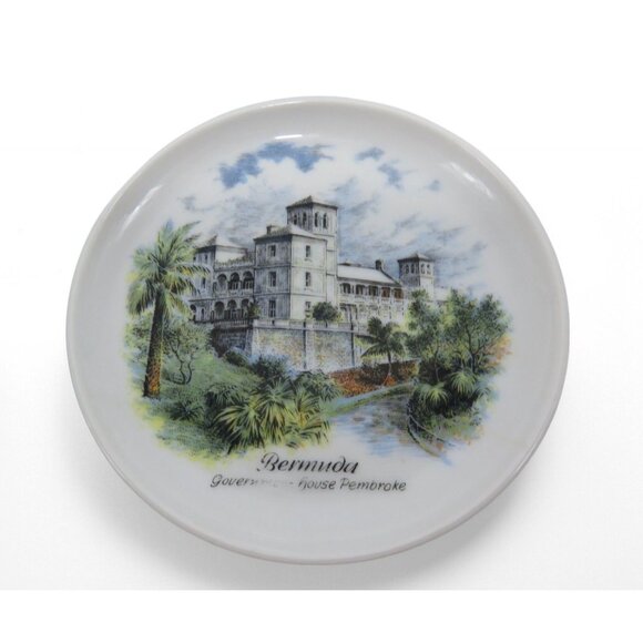 KAISER BERMUDA Souvenir Small Plates Set of 4 Scenic Landmarks 4.5" Vintage - Picture 6 of 11